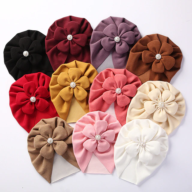 Gorros turbantes flor