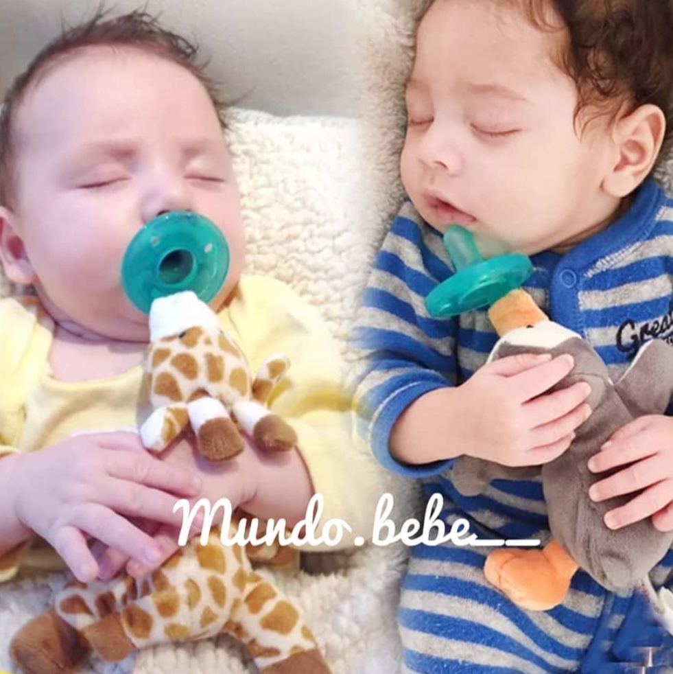 Peluche de apego con chupete