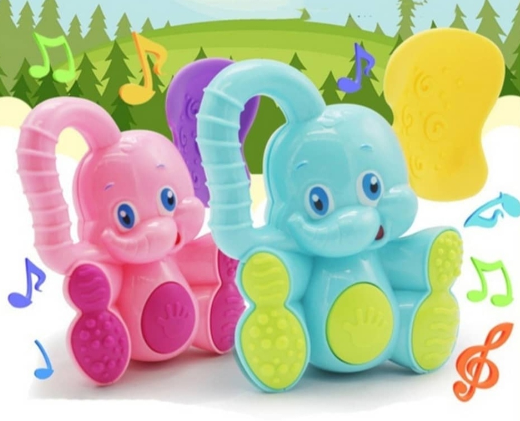 Elefante sonajero y mordedor