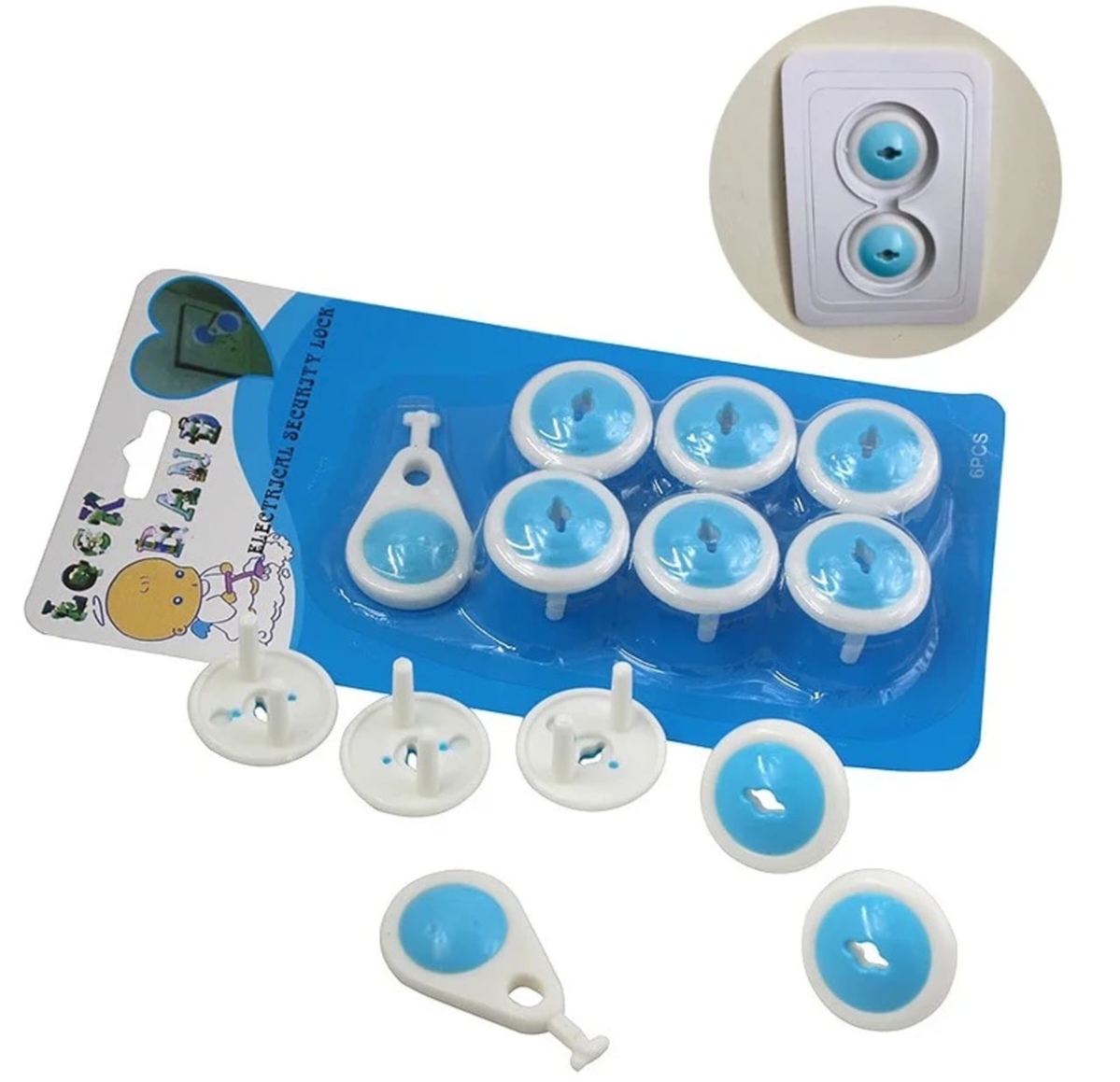 Set protector de enchufes